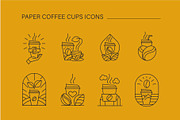 Coffee Line Art Branding Kit, a Branding & Logo Template by Lettering_Logo (Thumbnail 5 of 15)