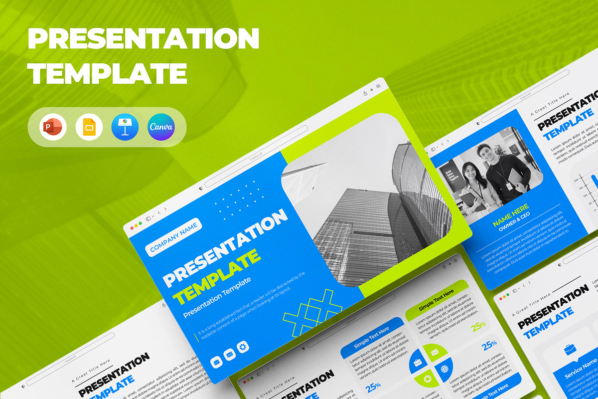 Business Strategy Presentation, a Presentation Template by CreativeUP (Photo 1 of 6)