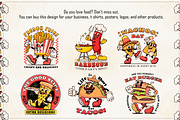 Fast Food Character Retro Mascot, a Food Illustration by Kevyn Creative (Thumbnail 2 of 3)