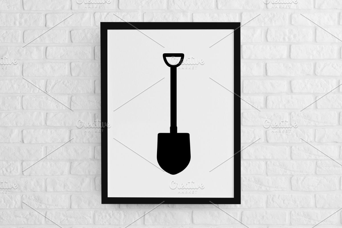 Shovel Silhouette SVG, an Object Illustration by newminddesign (Photo 2 of 3)
