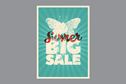 Summer Sale grunge vector poster set, a Seasonal Illustration by PoPaShop (Thumbnail 4 of 9)