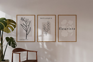 FLORAL ART PRINTS GALLERY. A4 POSTER