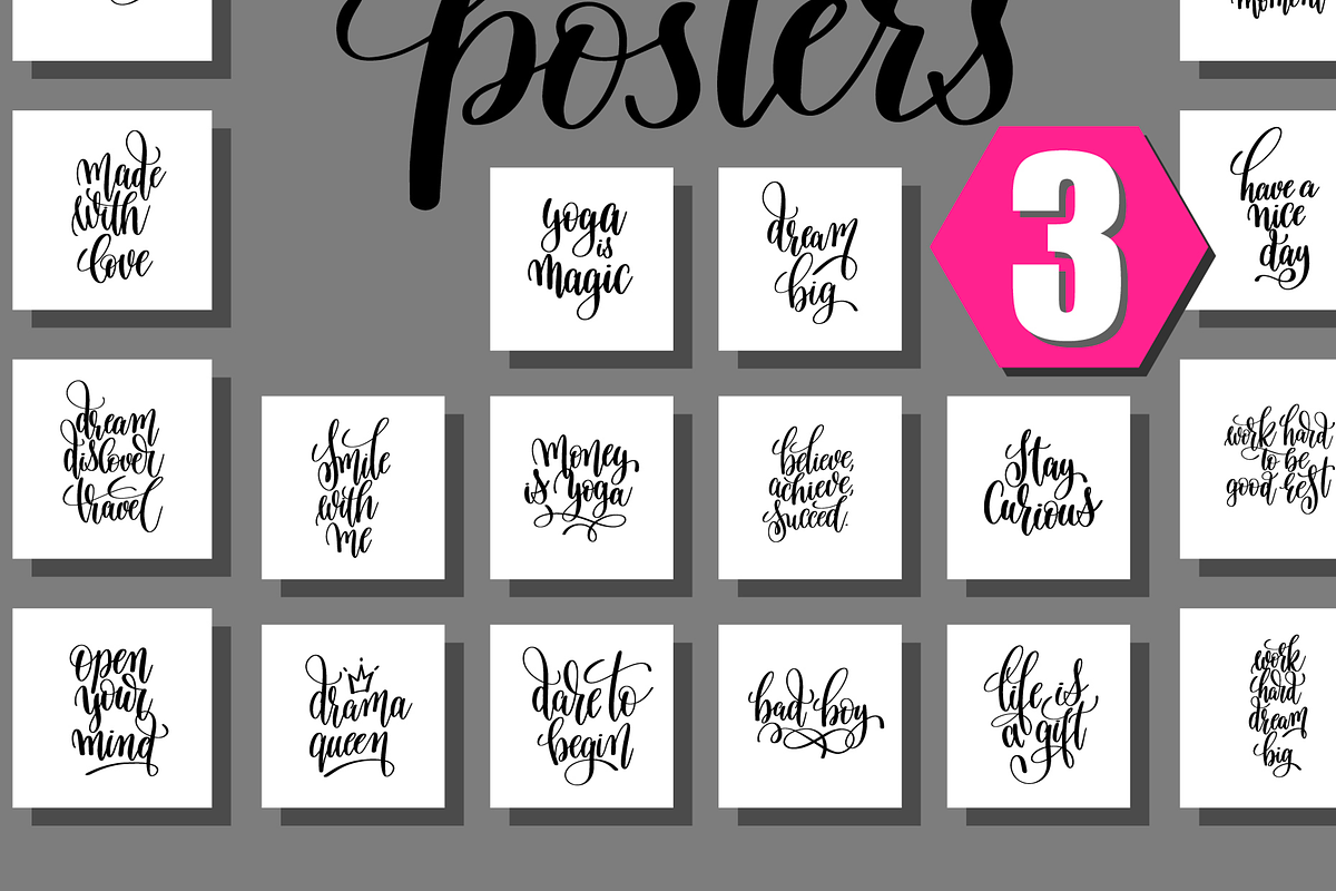 mega set of 100 positive quotes, a Decorative Illustration by karakotsya (Photo 4 of 12)