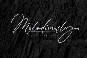 Melodiously Script, a Script Font by Get Studio (Thumbnail 1 of 18)