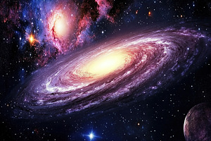 Galaxy with milky way and stars, a Photo by AlyaAnd