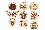 Halloween laser pendants and magnets, a Pattern Graphic by MegaPrezencik (Thumbnail 4 of 6)