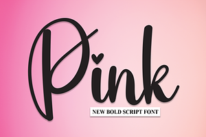 Pink Script Font