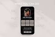 Black Link in Bio, a Landing Page Template by SunshineStudioBoutique (Thumbnail 4 of 9)