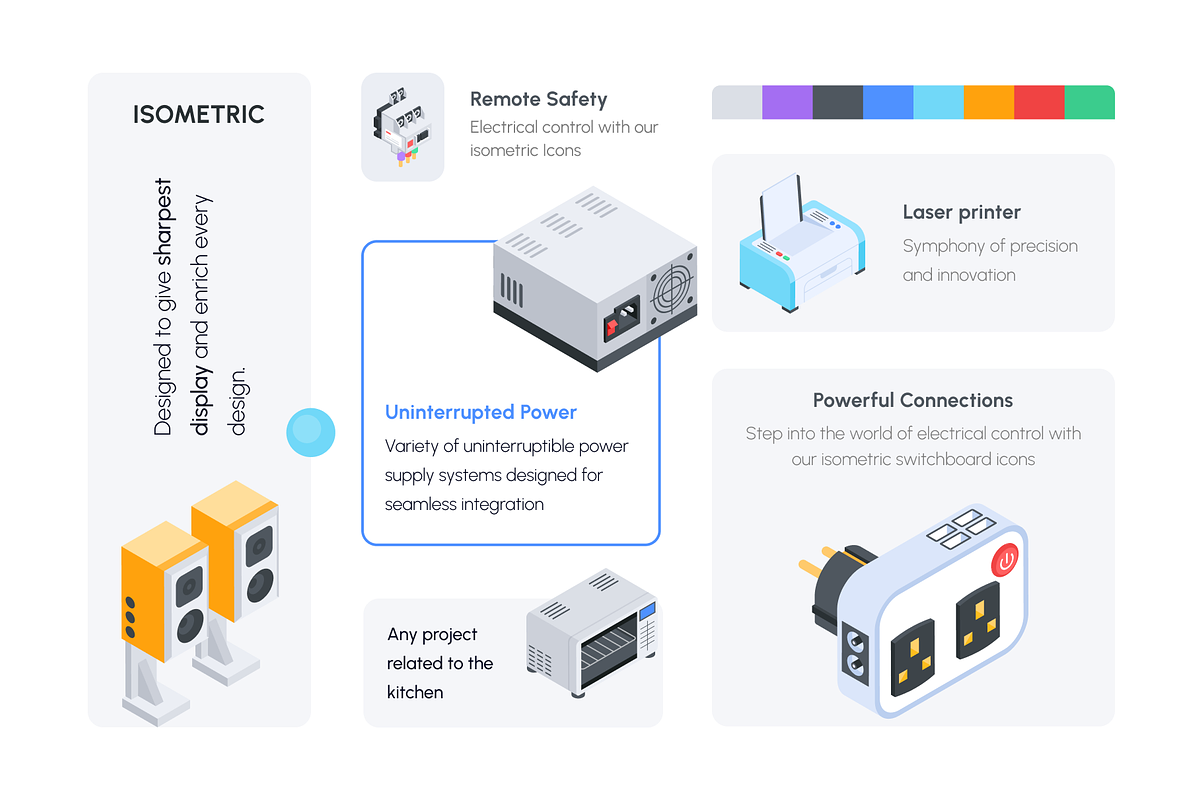 Devices Isometric Icons, a Duotone Icon by Vectors Market (Photo 4 of 16)