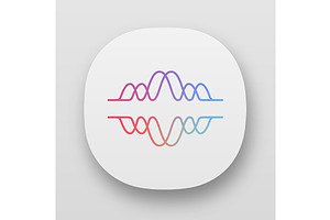 Overlapping Waves App Icon