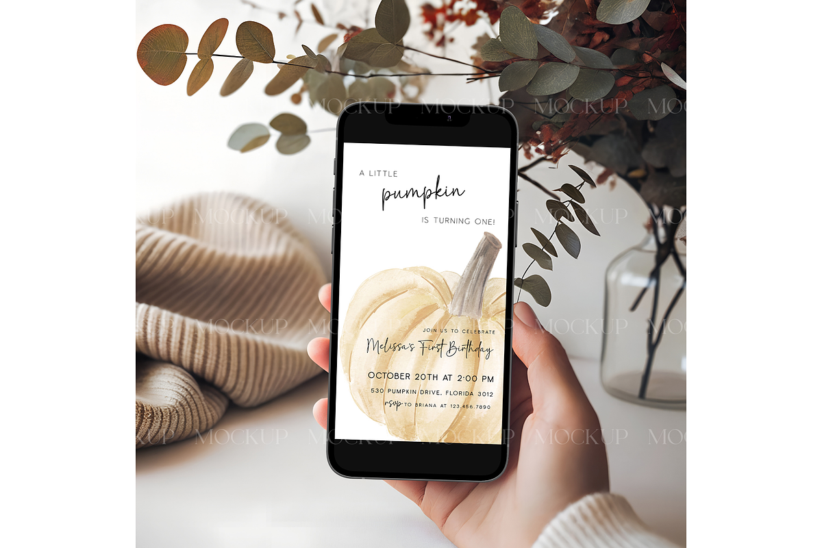 Cozy Autumn Screen Display, a Product Mockup by MockupWizard (Photo 2 of 3)