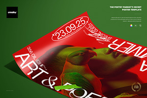 The Poetry Parrot's Secret Poster, a Poster Template by creatsy5