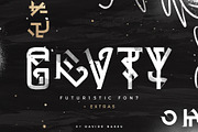 GRVTY | Futuristic font, a Blackletter Font by Davide Bassu (Thumbnail 17 of 17)
