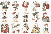 Football Season Clipart Silly Goose, a Sport Illustration by SugarCloudStudioArt (Thumbnail 3 of 6)