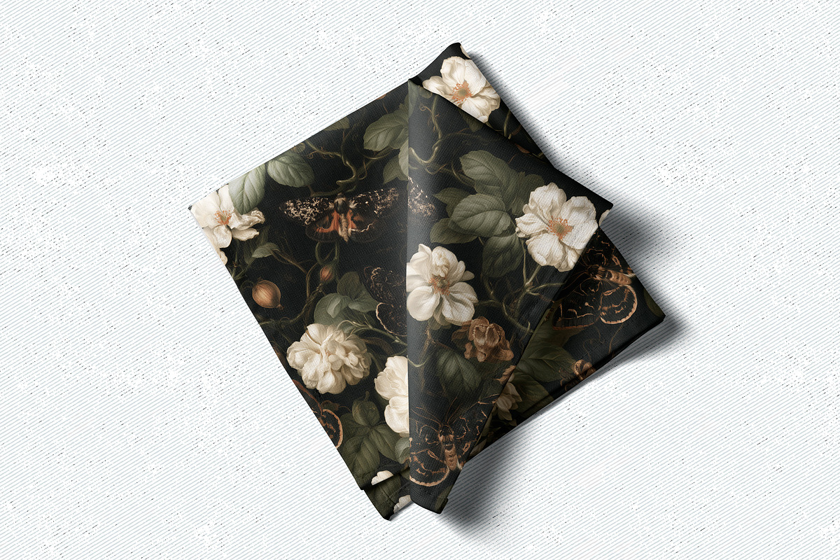 MOTHS & FLOWERS Seamless Pattern, a Pattern Graphic by AYAKA Studio Co. (Photo 8 of 8)