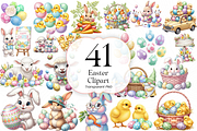 Easter Bunny PNG Clipart Cute., an Animal Illustration by KennedyStudio (Thumbnail 1 of 5)