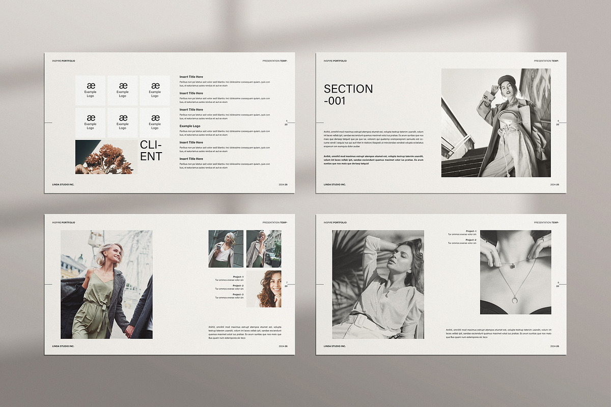 Minimal Portfolio Presentation, a Presentation Template by TemplatesForest