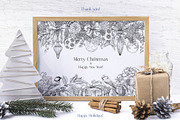 Christmas set hand drawn vector, a Decorative Illustration by ON_lineart_store (Thumbnail 10 of 10)
