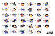 Online Shopping vector illustrations, a Templates & Theme by Grivina's shop (Thumbnail 18 of 26)