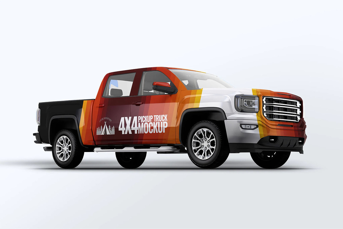Truck 4X4 Mock-Up, a Product Mockup by DesignRushMarket (Photo 3 of 7)