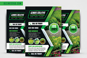 Lawncare & Landscaping Flyer templat, a Flyer Template by Dezines2go (Thumbnail 1 of 2)
