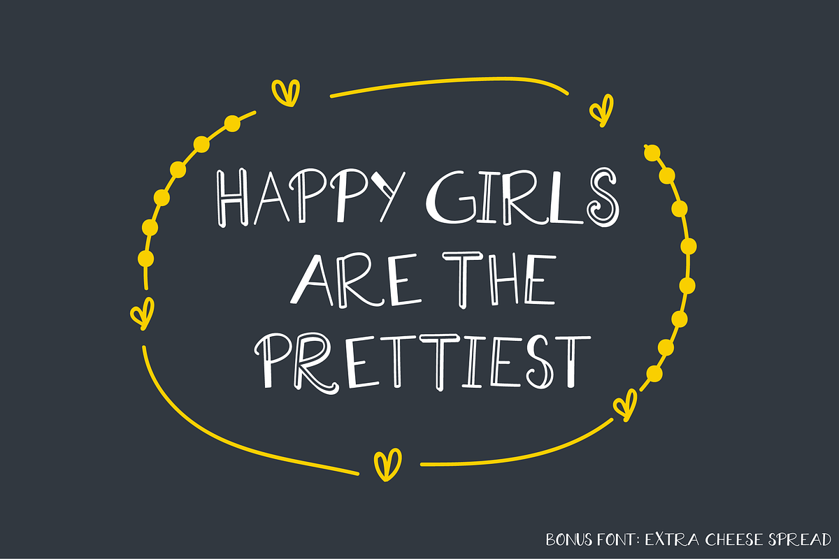 Extra Cheese Font Set - Only $5! preview 2
