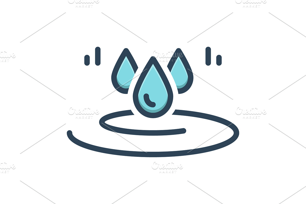 Drop water color icon, a Duotone Icon by Creative priyanka