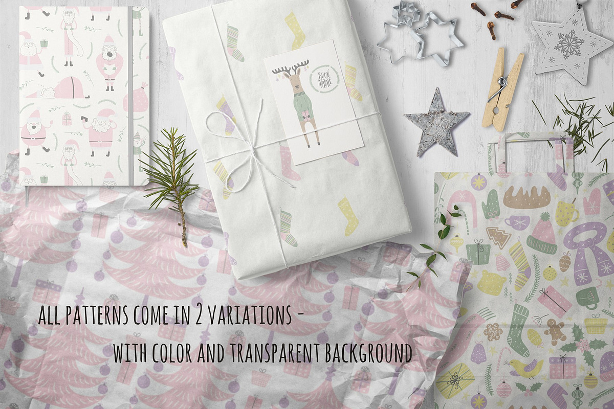 Funny Pastel Christmas Vector Art, a Seasonal Illustration by sceptical cactus (Photo 8 of 14)