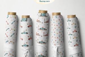 Racing Cars Watercolor Collection