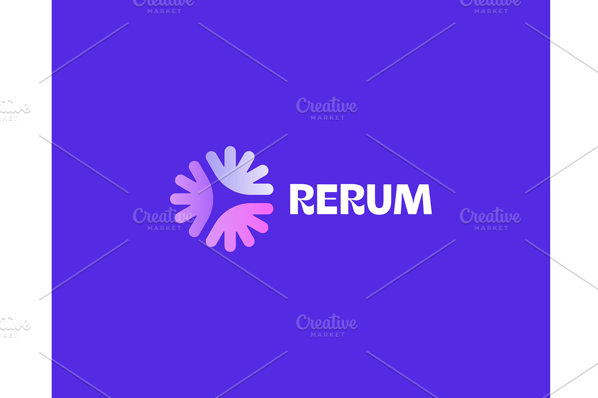 A logo from abstract gradient shapes, an Illustration by Bureau