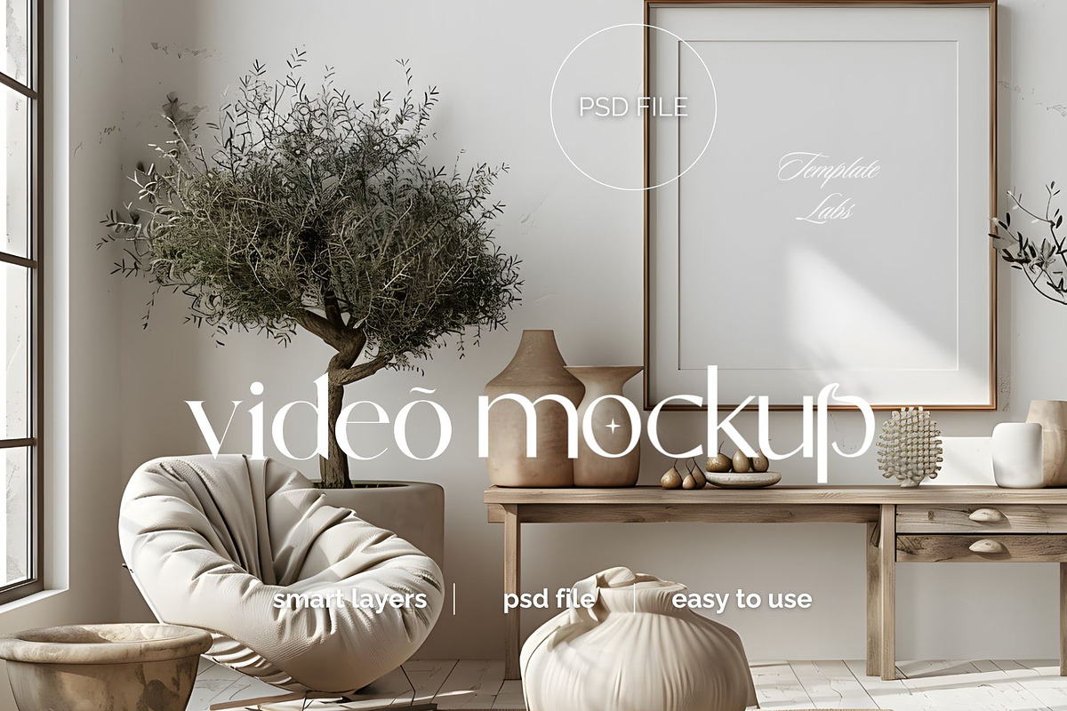 Video Frame Mockup, a Household Mockup by Templatelabsdesign (Photo 6 of 6)