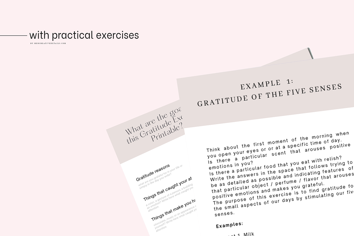 Gratitude Exercises workbook - 1, a Brochure Template by Her creative details (Photo 4 of 4)