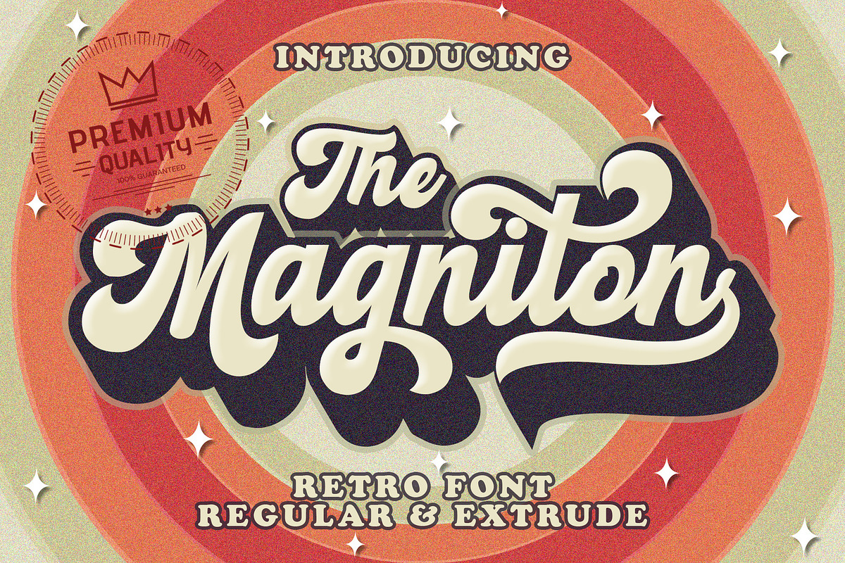The Magniton - Retro Script, a Script Font by MJB Letters (Photo 1 of 10)