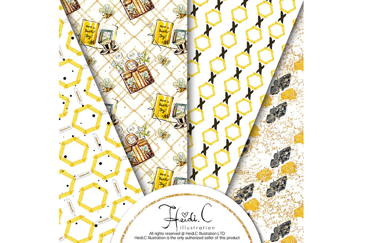 Stay Beetiful Paper Pack, a Pattern Graphic by HeidiCIllustration (Photo 4 of 5)
