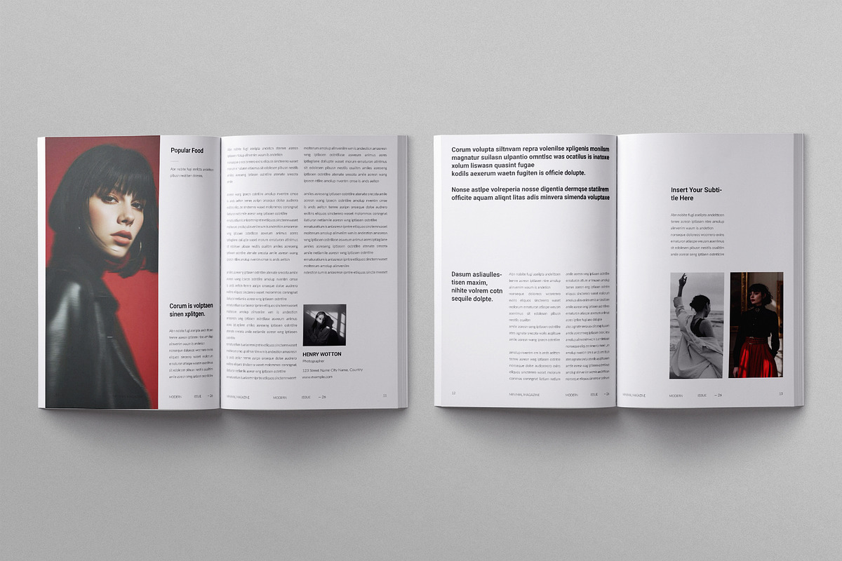 Magazine Template, a Magazine Template by ElvinPrint (Photo 8 of 17)
