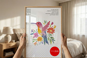 ISO Bedroom Poster Frame Mockup, a Mockup by DesignRocket (Thumbnail 3 of 9)