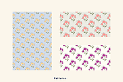 floral block print, a Pattern Graphic by AnnaEshka (Thumbnail 2 of 2)
