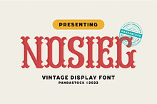 Nosieg - Decorative Vintage Font