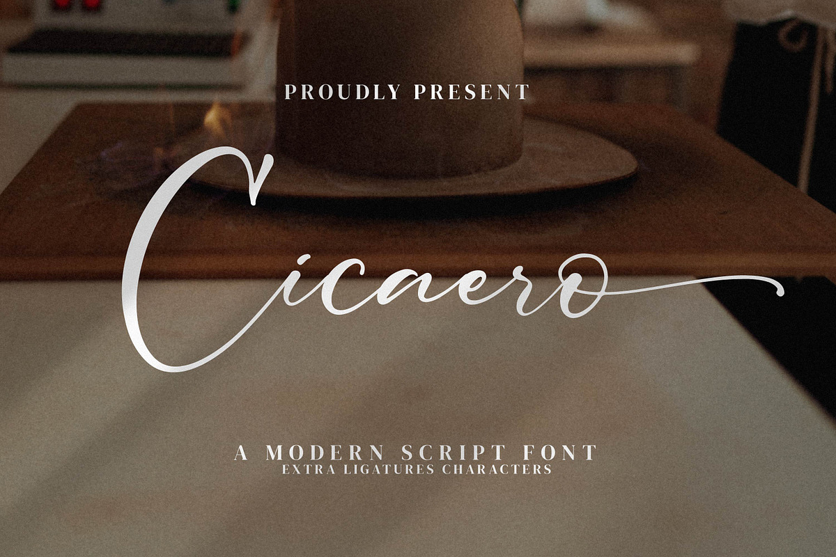 Cicaero, a Script Font by Integritype Studio (Photo 1 of 15)