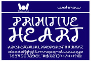 Primitive Heart font, a Script Font by weknow (Thumbnail 1 of 5)