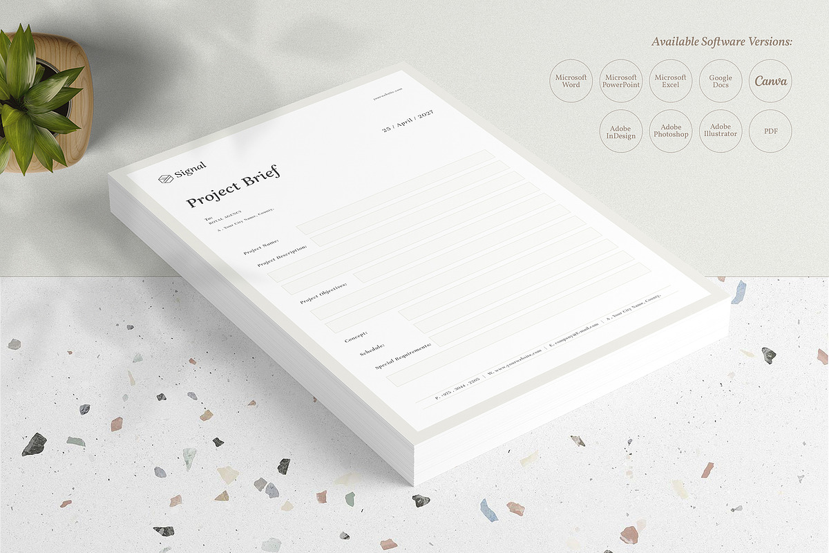 Invoice | Estimate | Letterhead, a Stationery Template by Designsoul14 (Photo 7 of 11)