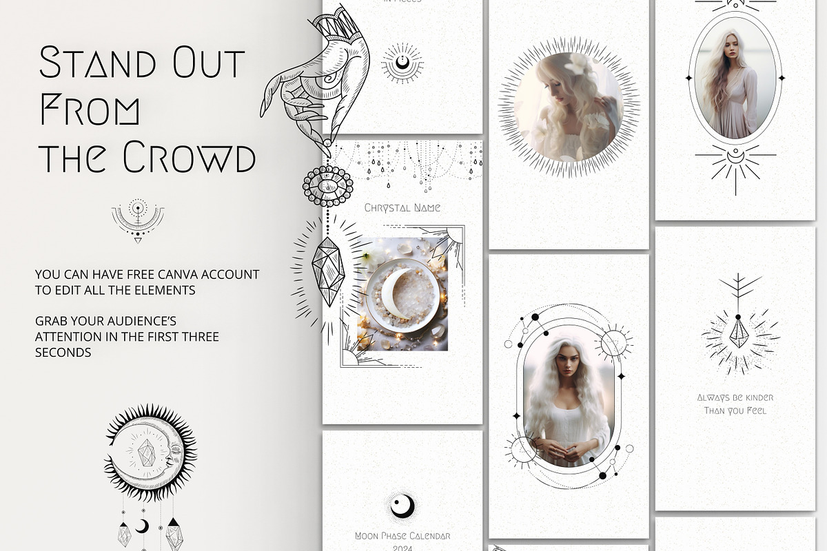White Spiritual Instagram Stories, a Social Media Template by Under My Cozy Roof (Photo 2 of 10)