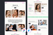DentaCare - Dental Framer Website, an UI Kit Template by UI/UX Ocean (Thumbnail 2 of 4)