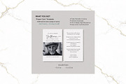 Funeral Prayer Card B&W Canva FR003, a Card Template by TyphoonStudio (Thumbnail 2 of 5)