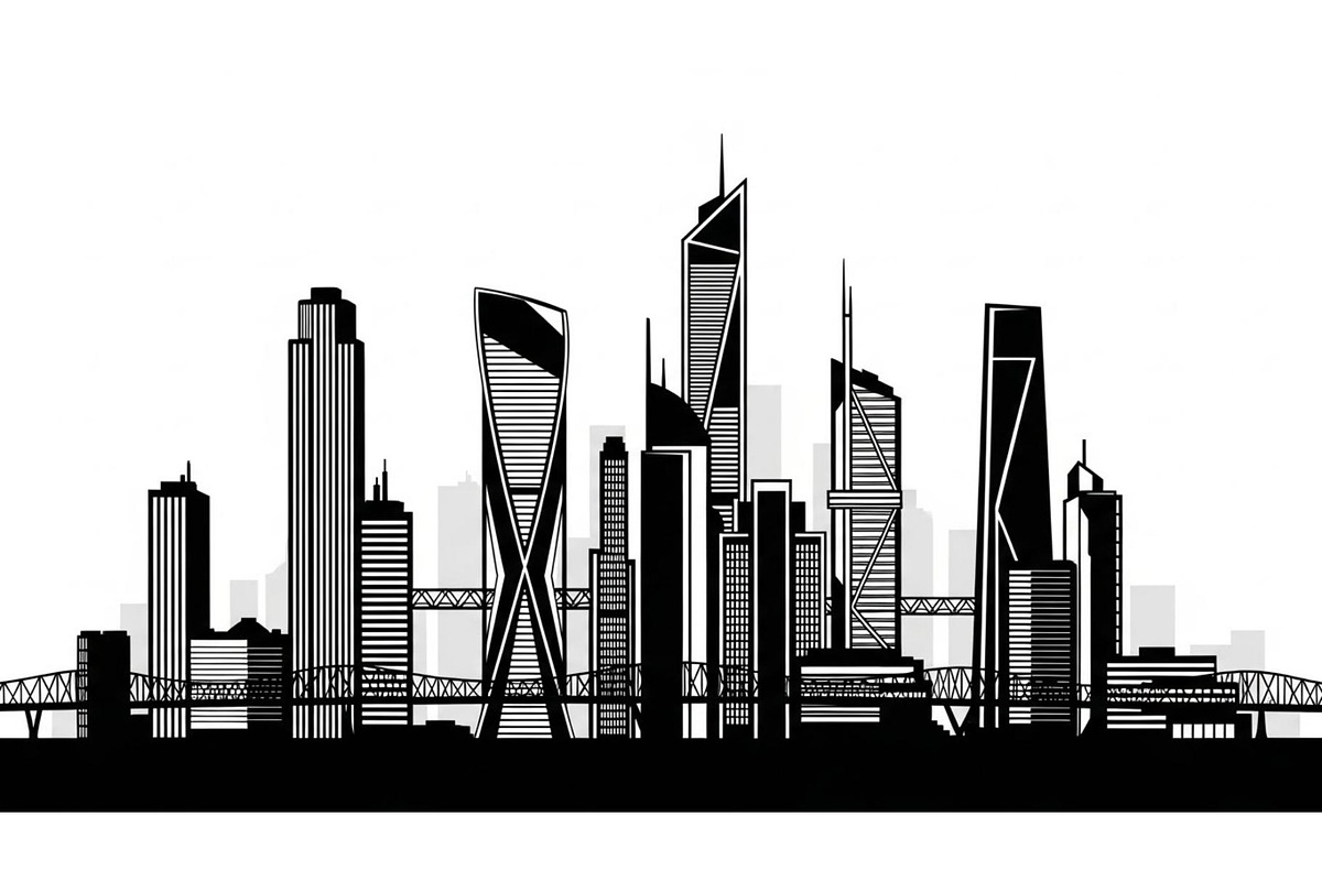 City Skyline Silhouette Bundle, an Illustration by jahid234 (Photo 36 of 41)