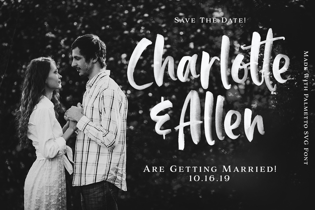 Palmetto SVG Font preview 8