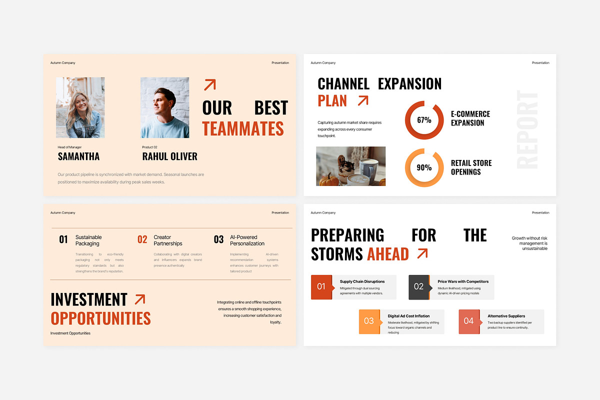 Modern Company Report Template preview 5