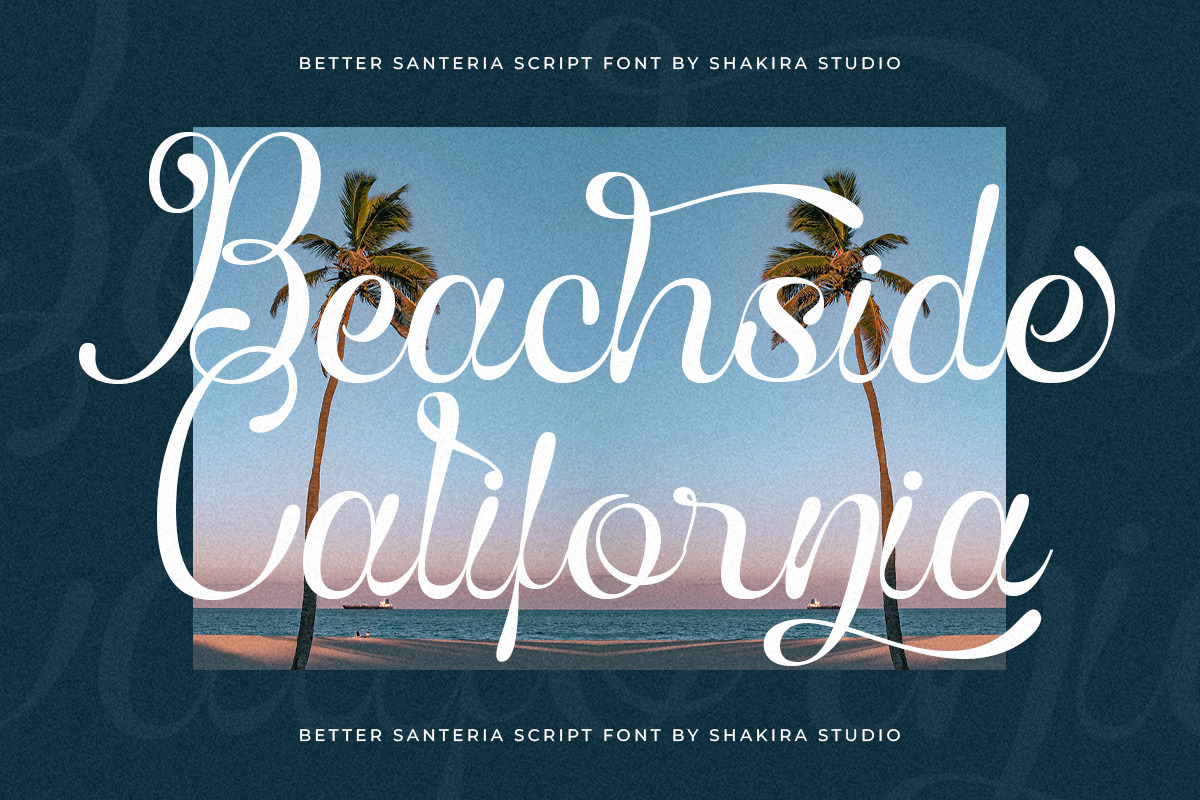 Better Santeria - Handwritten Script, a Script Font by Shakira Studio (Photo 5 of 10)