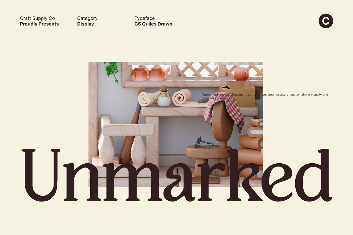 CS Quiles Drawn, a Serif Font by Craft Supply Co. (Photo 3 of 8)