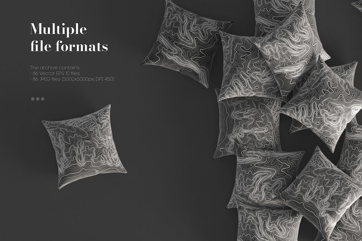 Topographic Maps Vector Bundle, a Texture Illustration by RDShop (Photo 4 of 13)